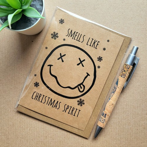 Funny nirvana christmas card - funny,