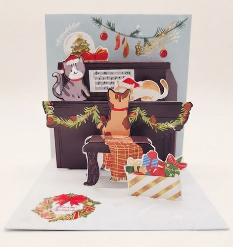 Pop christmas card cute - 3d,