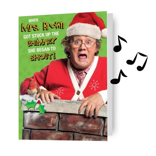 Christmas card mrs brown - mrs, brown's