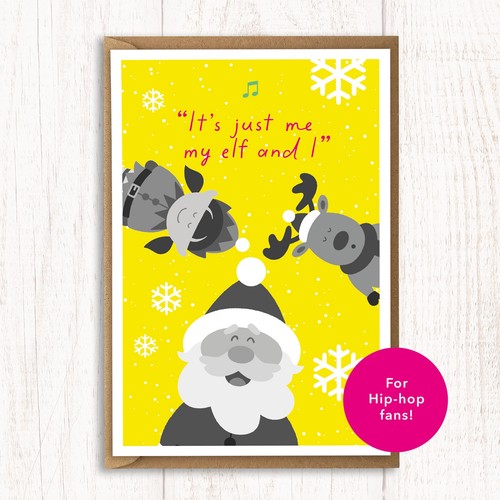 Funny christmas card for - funny,