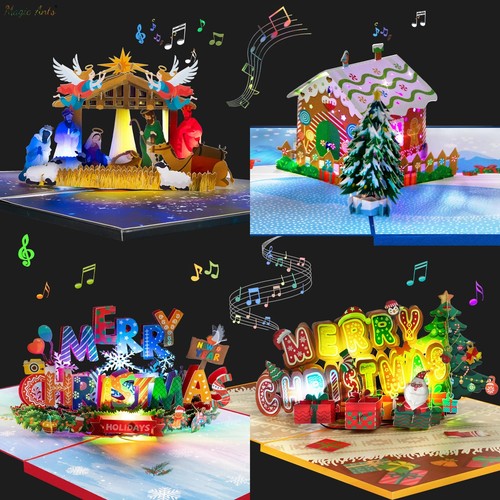 Christmas cards pop card - up,