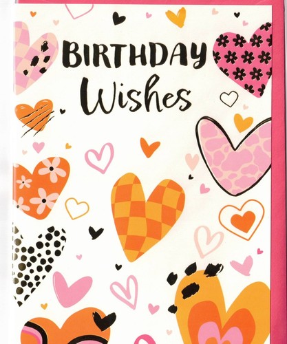 Female open birthday card - female,