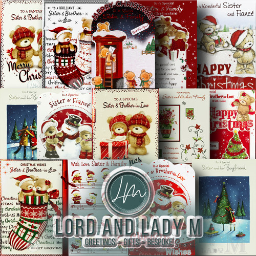Sister christmas card - sister,