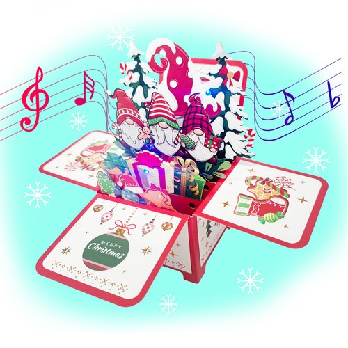 Creative pop christmas - 3d, up