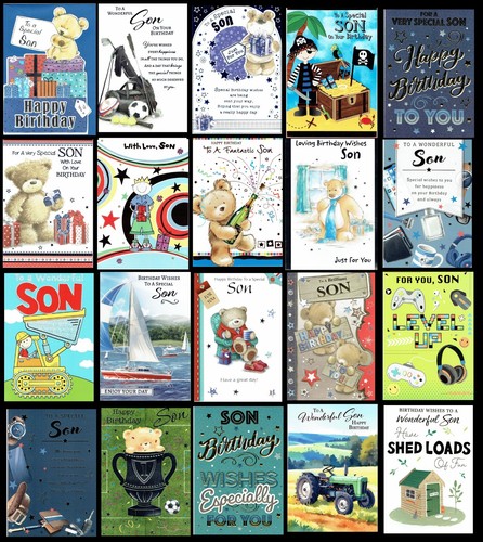 Special son birthday card - son,