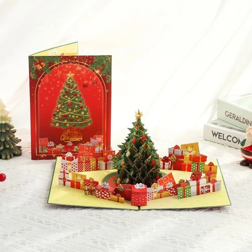 Pop christmas card - up,