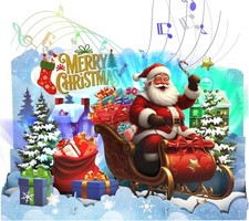 Musical Christmas Cards, Santa