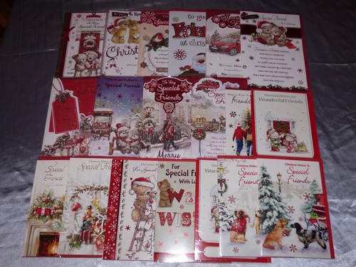 Christmas card friends cute - christmas,
