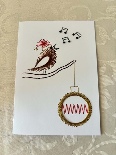 Card robin christmas - card,