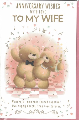 Wife wedding anniversary card - wife,