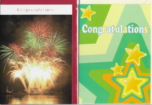 Various congratulations cards - various,