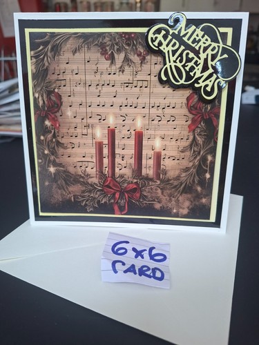 Christmas music note candles - christmas, &