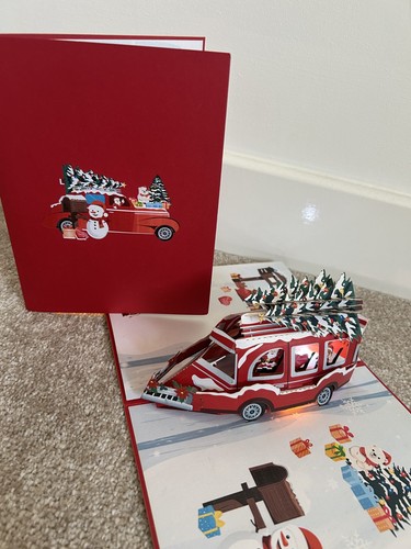 Musical xmas car pop - pop, up