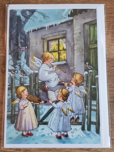 Angel christmas card german - card,
