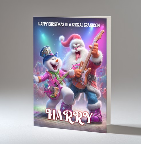 Personalised christmas card - personalised,