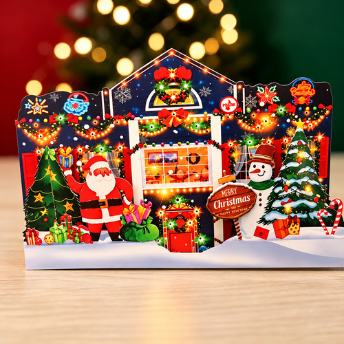 New pop christmas card - new,