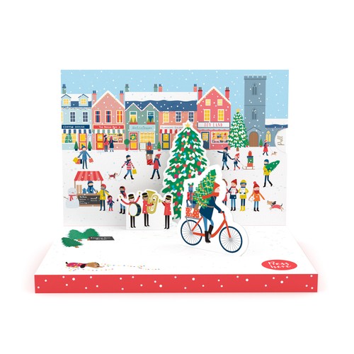 Christmas town music - christmas, card