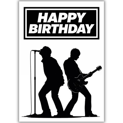 Oasis birthday card noel liam - card,