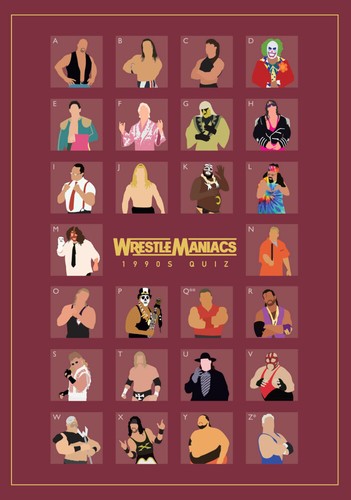 1990s wrestling quiz card - 1990s,