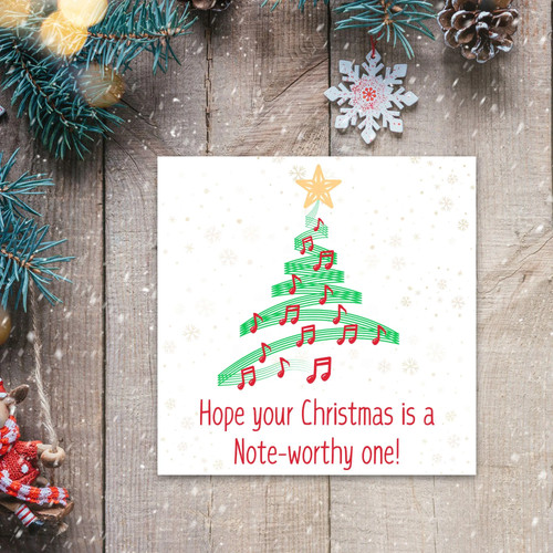 Musician christmas card - musician, music