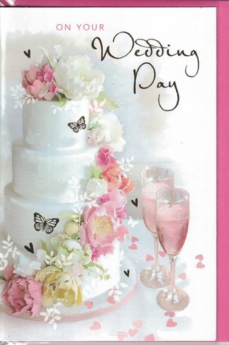 Wedding day card - large, special