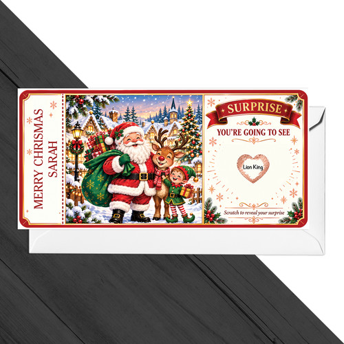 Personalised christmas scratch - personalised,
