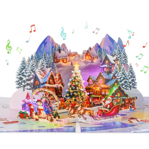 Pop christmas cards 3d - christmas,