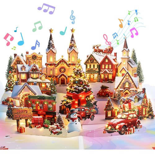 Pop christmas cards - pop, 3d