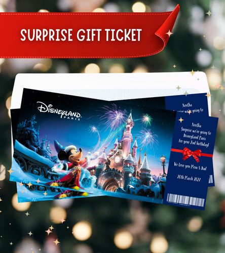 Personalised disneyland ticket - personalised,