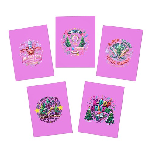 Holiday music greeting cards - music,