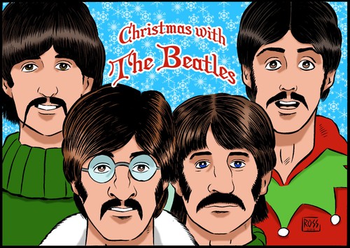 New beatles christmas card - beatles,