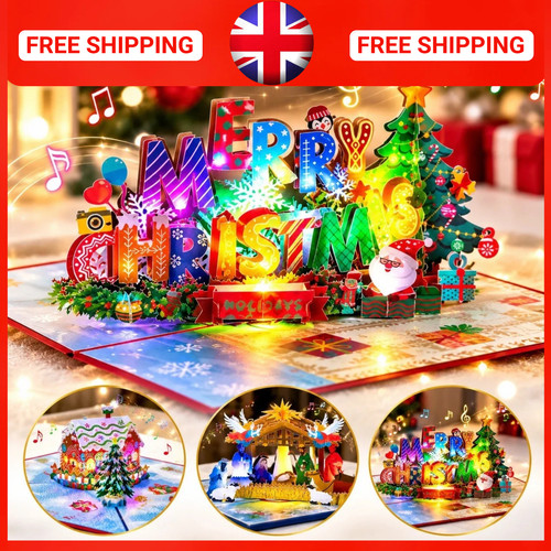 Christmas cards pop card - up,