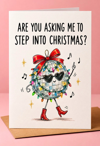 Funny christmas card step - christmas,