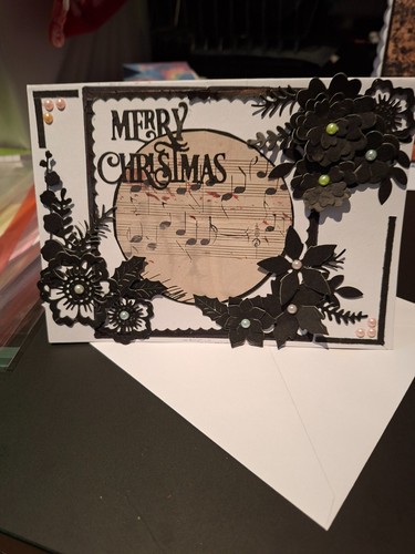 Christmas music notes - music, &