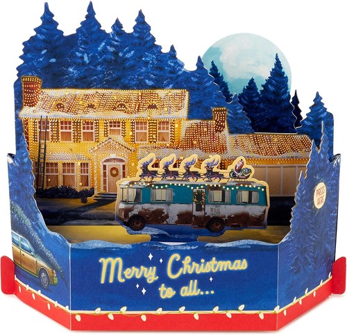Light christmas card - light-up,
