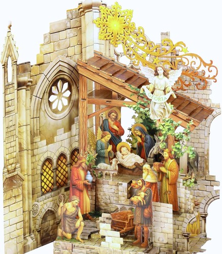 Religious pop nativity - pop, up