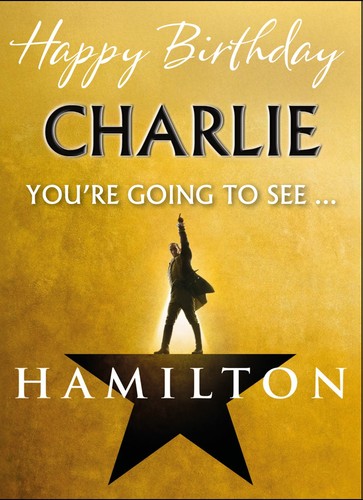 You going see hamilton - you're,