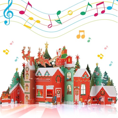 Musical christmas cards - cards, 3d
