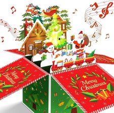 3D Musical Christmas Card with