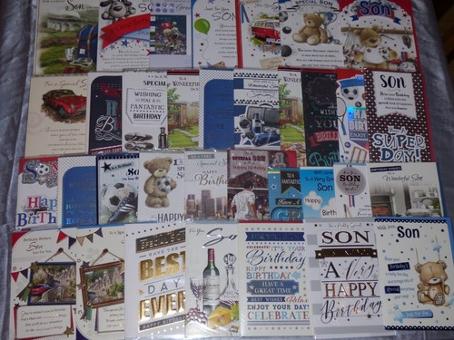 Son birthday card cute - son,