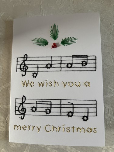 Card musical christmas - card, we