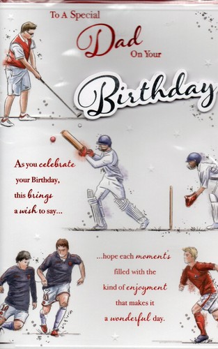 Dad birthday card large - card,